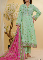 Aizal Printed Lawn Suits Stitched 3 Piece - AL25PFL 04